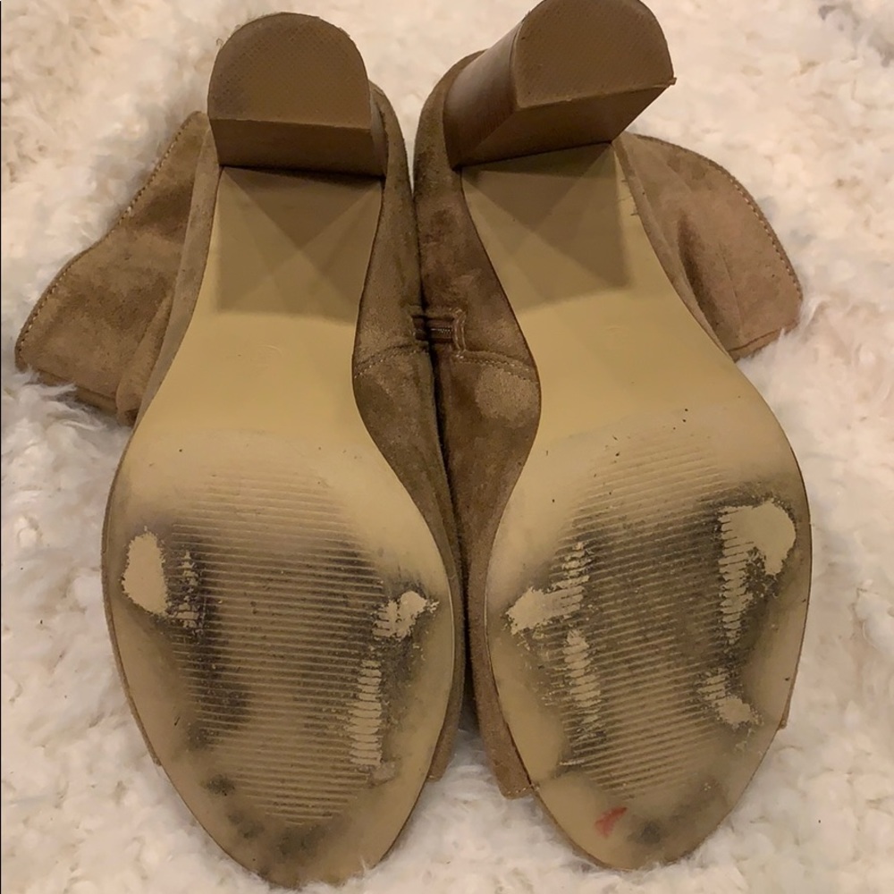 Show dazzle suede high heeled  booties - Picture 7 of 8